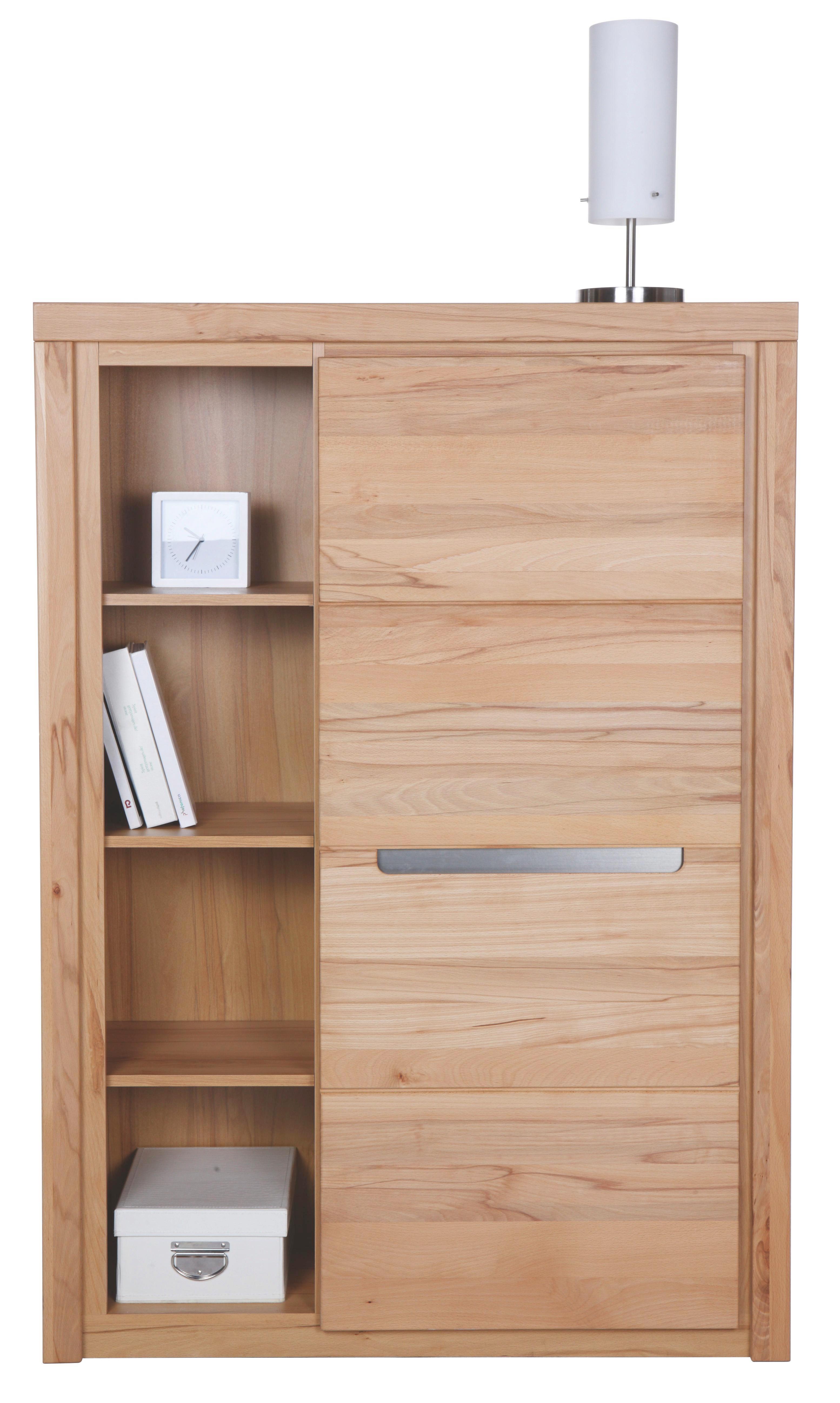 Highboard aus Kernbuche Massiv - KONVENTIONELL, Holz/Holzwerkstoff (98/139/37cm) - Zandiara