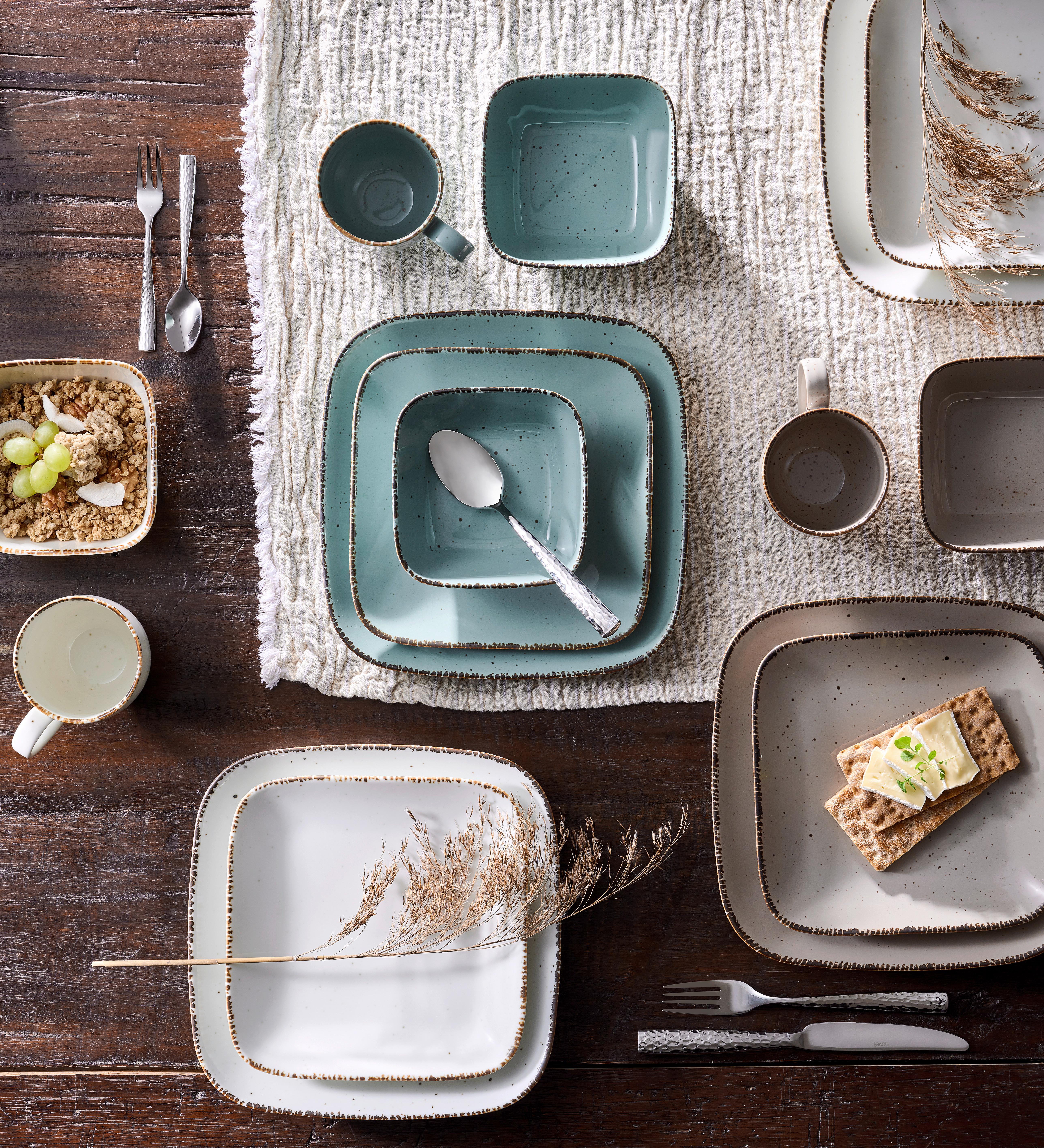 ZESTAW SZTUĆCÓW CRAFTED - kolor stalowy, Konventionell, metal - Novel