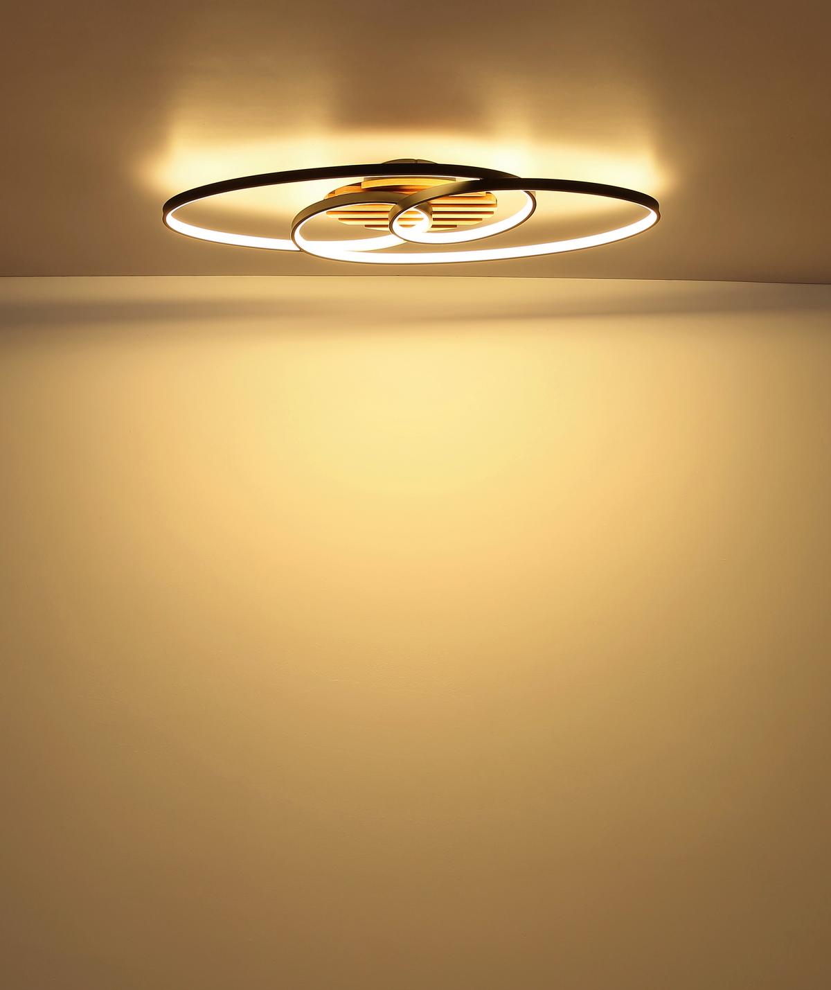 Led Stropna Svjetiljka Tisha - bijela/siva, Design, metal/plastika (85/30/9cm) - Globo