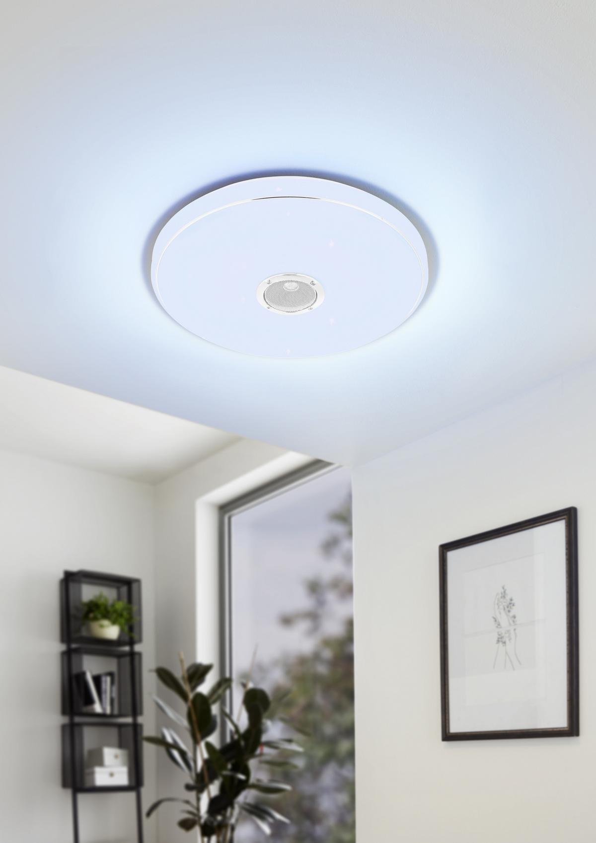 Led-deckenleuchte Milazzo - Weiss, Modern, Kunststoff (40/5,5cm) - Eglo