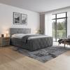 Boxspringbett Porto ca. 180x200 cm Hellgrau - Hellgrau/Schwarz, MODERN, Karton/Holzwerkstoff (180/200cm) - MID.YOU