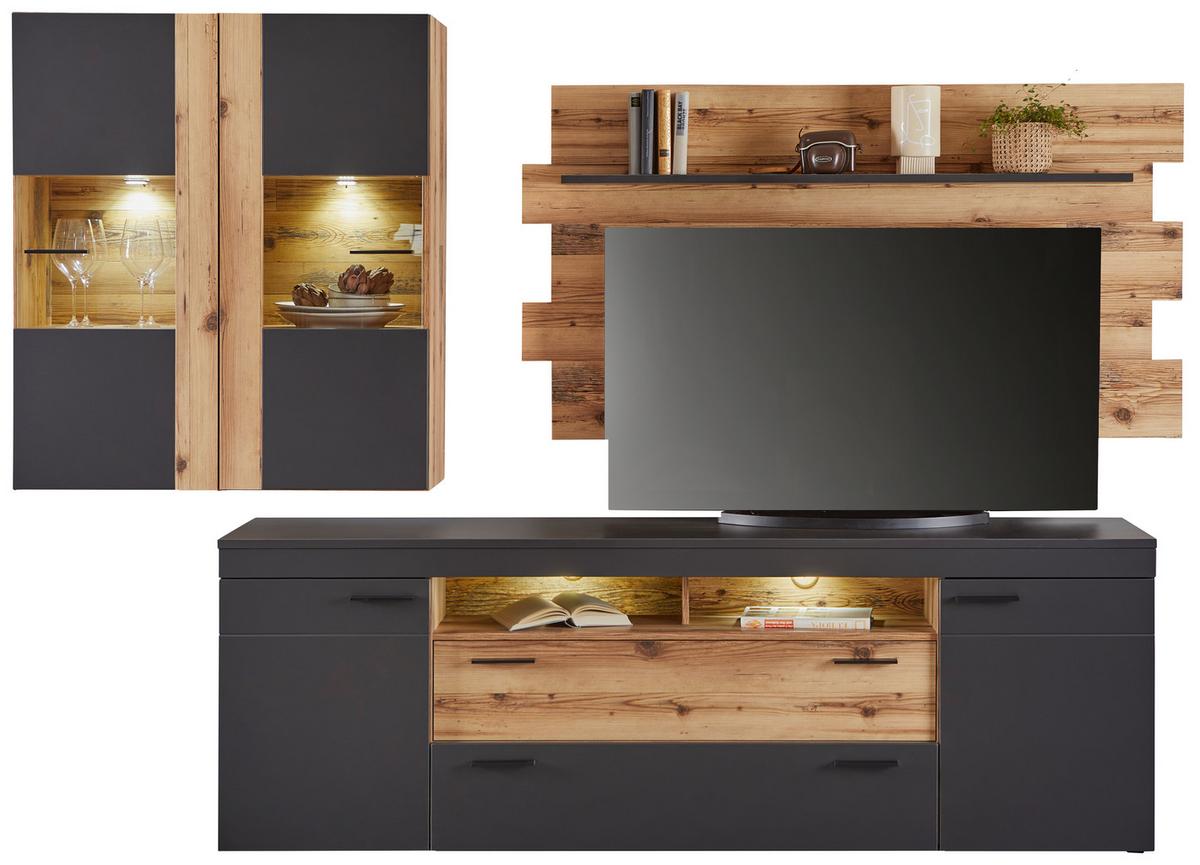 Vitrină suspendată HENRY - Modern, material pe bază de lemn (50/115/35cm) - Mömax