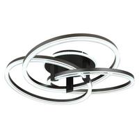 LED-DECKENLEUCHTE 67337-75 TRIS - Klar/Weiss, Design, Kunststoff/Metall (78/25cm) - Globo