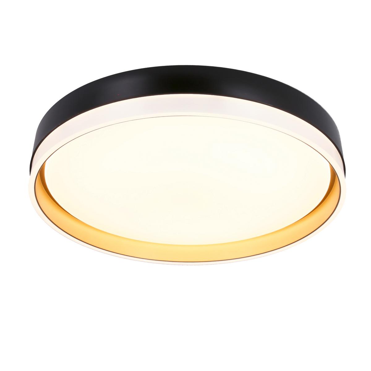 Led Stropna Svjetiljka Florida - bijela/zlatne boje, Konvencionalno, metal/plastika (38/38/7.5cm)