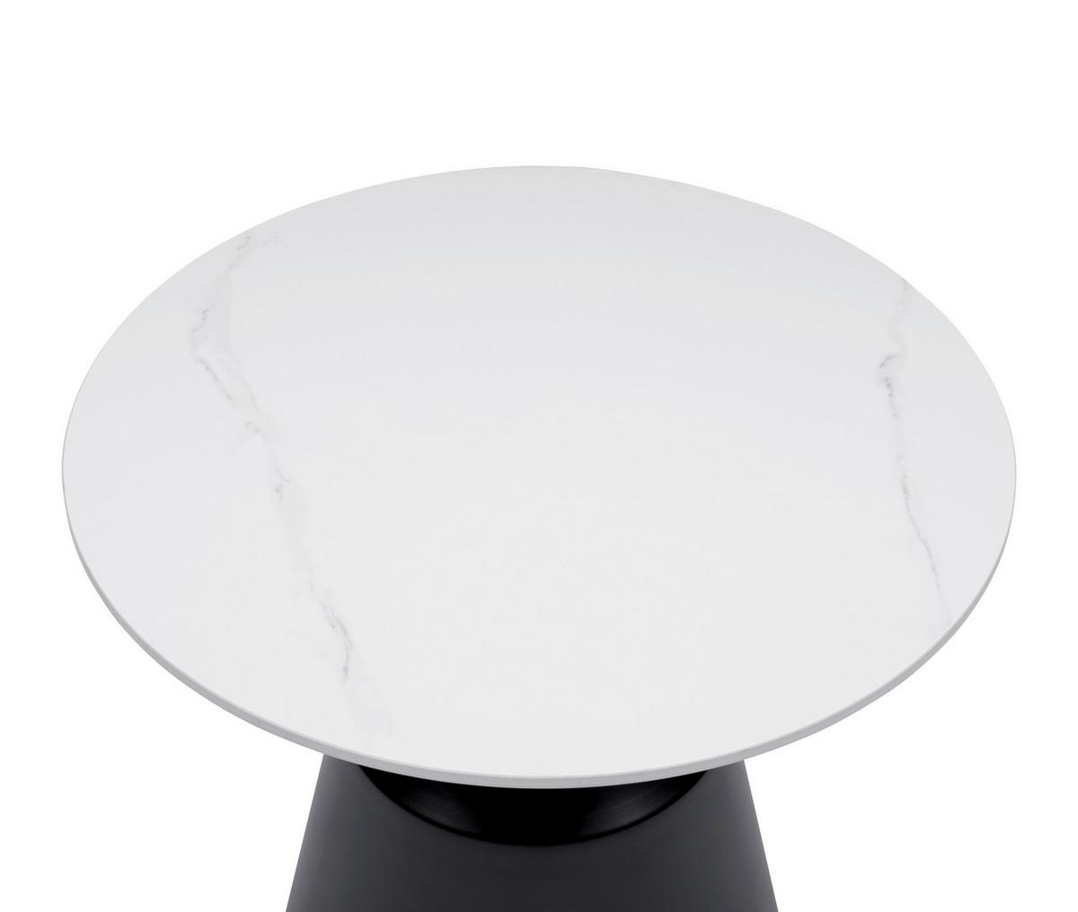 Couchtisch Noah Schwarz/Weiß, 2er Set - Schwarz/Weiß, MODERN, Keramik/Metall (70/50/43/48/70/50cm) - Mömax