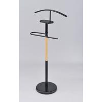 Valet haine MICHA II - culoare natur/negru, Modern, lemn/metal (45/111/28.5 cmcm) - Modern Living