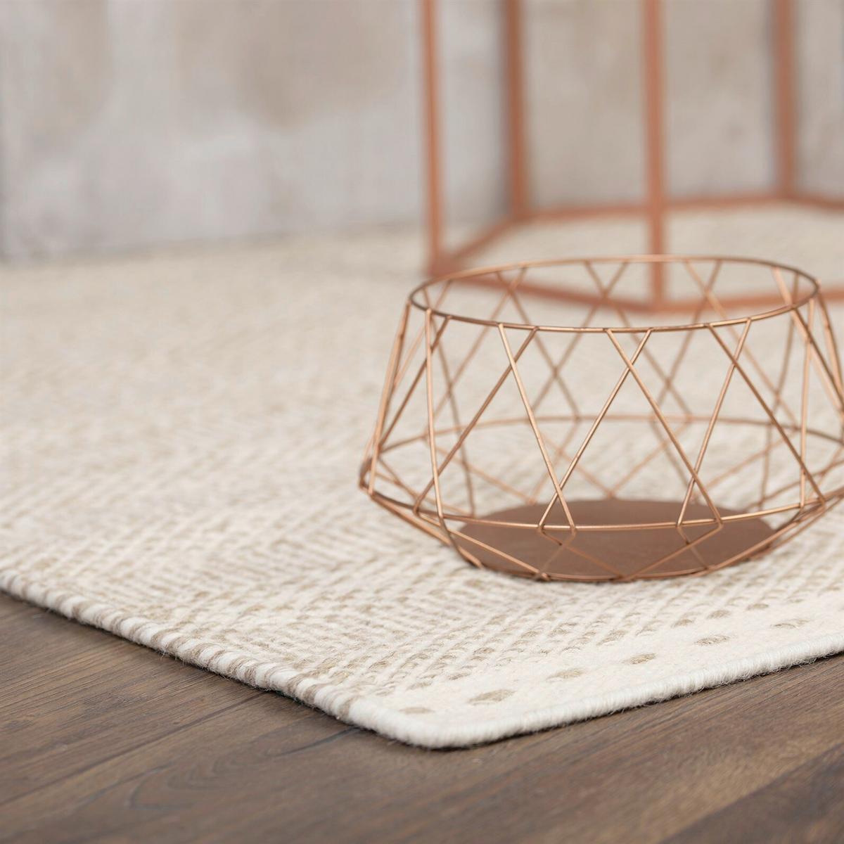 Flachwebeteppich Bombay 343 Beige 120cm X 170cm - Beige, Basics, Textil (120/170cm) - Kayoom