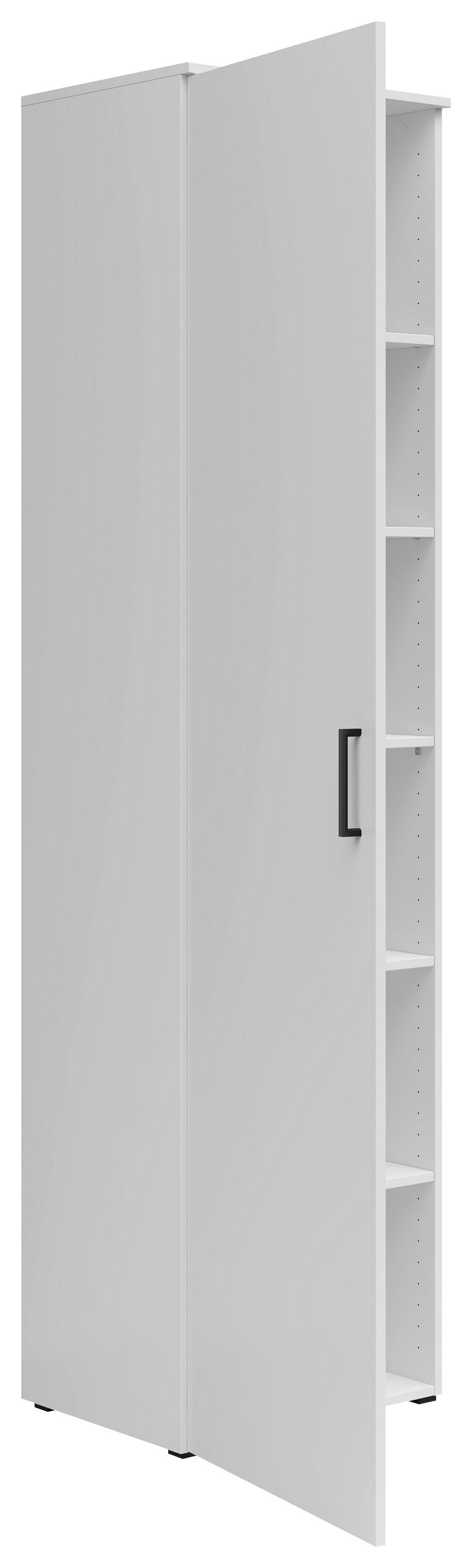 Omara Multistauraum - črna/bela, Moderno, umetna masa/leseni material (50/195/40cm) - Premium Living