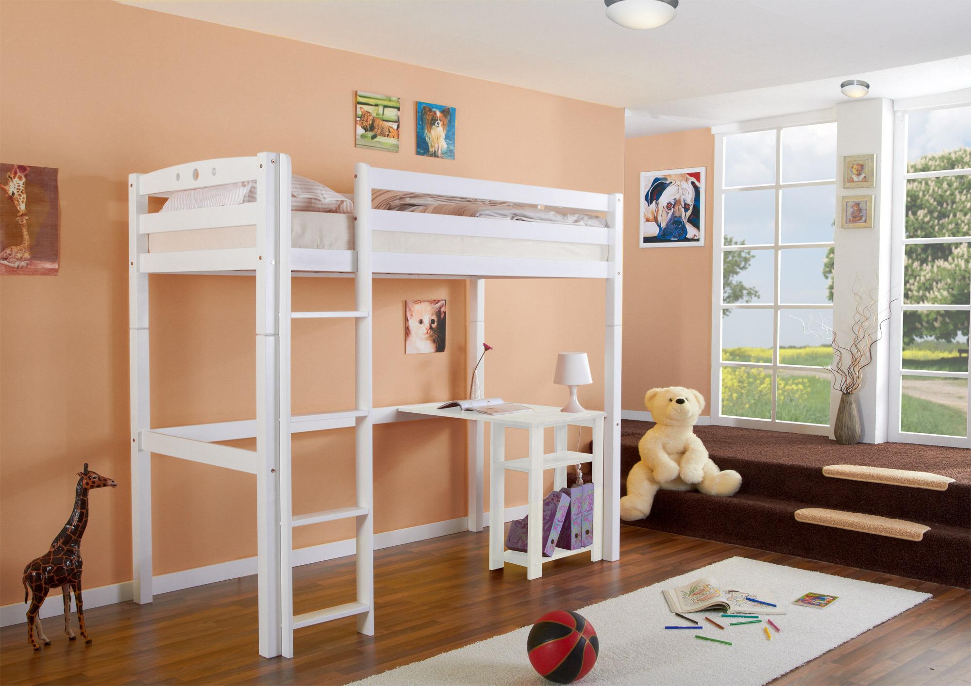 Pograd Tolly R, 90x200, Bukev, Masivno, Bela - bela, Basics, les (90/200cm) - MID.YOU