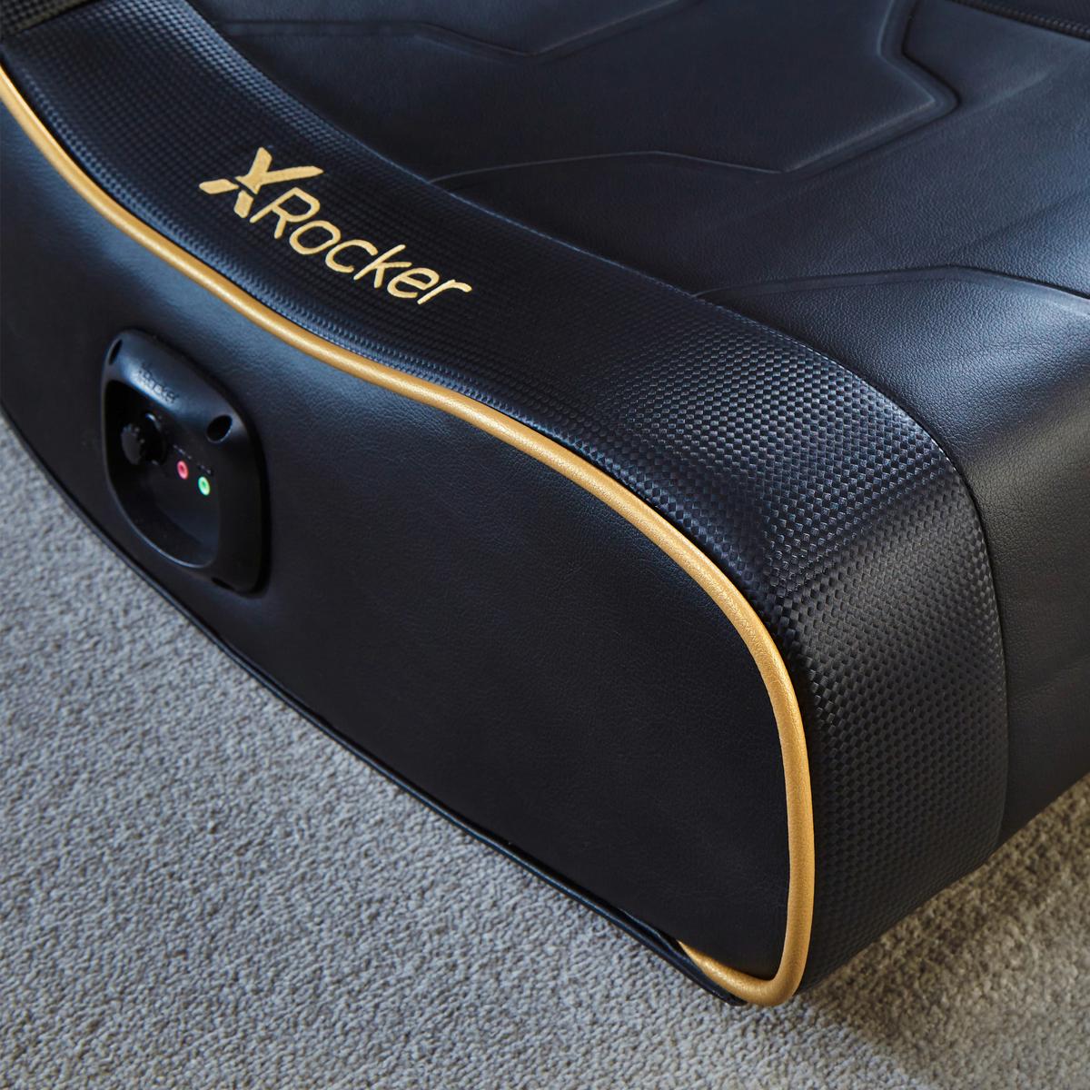 Gamingsessel Shadow 2.0 ca. 42x64x75 cm Gelb/Weiß/Schwarz - Goldfarben/Schwarz, MODERN, Textil (42/64/75cm) - X Rocker