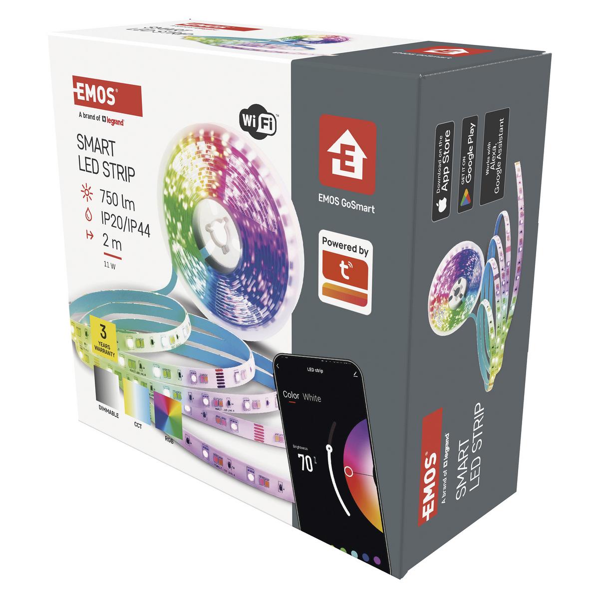 Led Szalag Gosmart Kb. 2m - többszínű, Basics, műanyag (200cm)