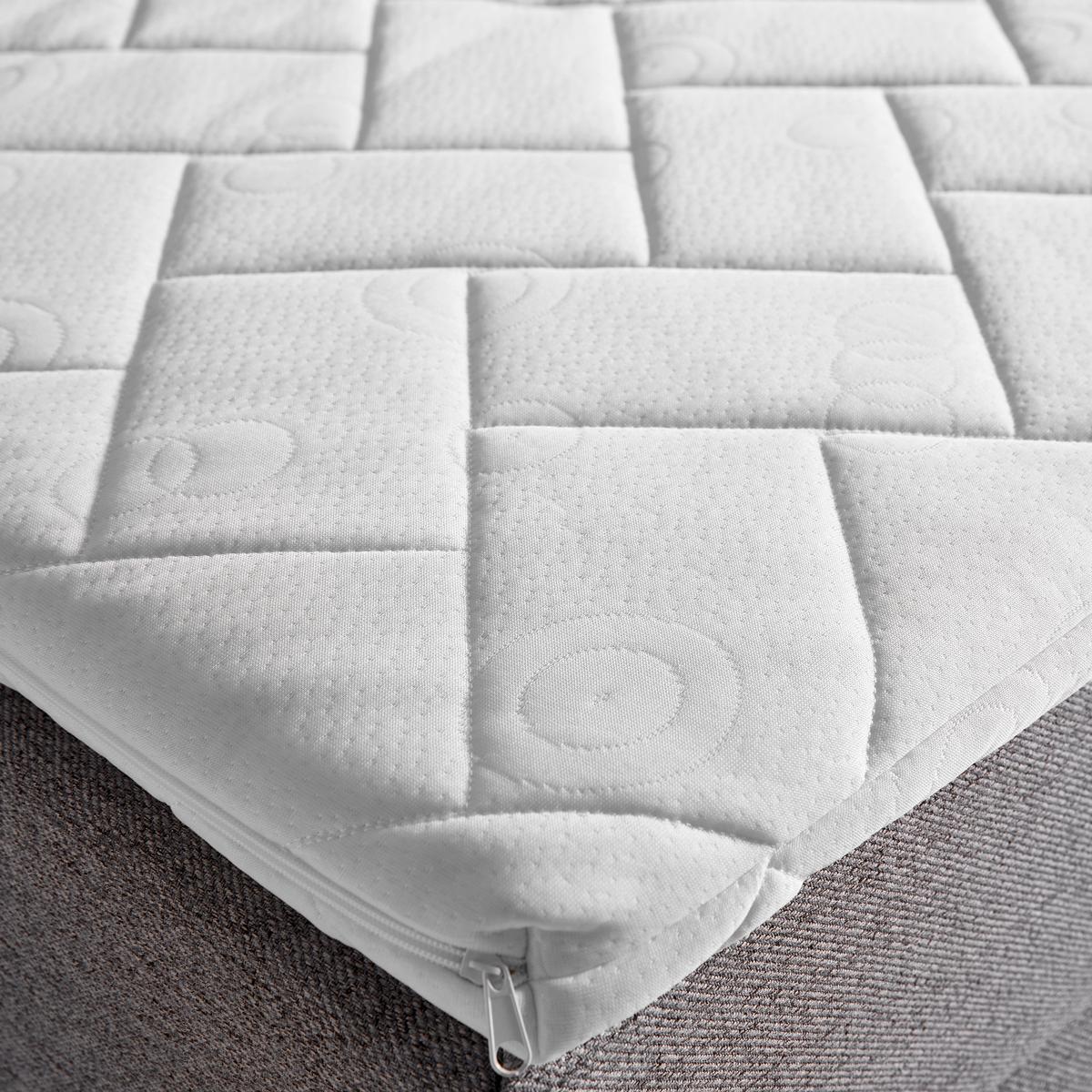 Pat tip boxspring MARSELIE cca 200X220 gri cu topper - gri, Modern, lemn/textil (200/220cm) - Bessagi Home
