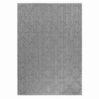 Outdoorteppich Patara Grau ca. 200x290cm - Grau, Design, Textil (200/290cm) - Novel