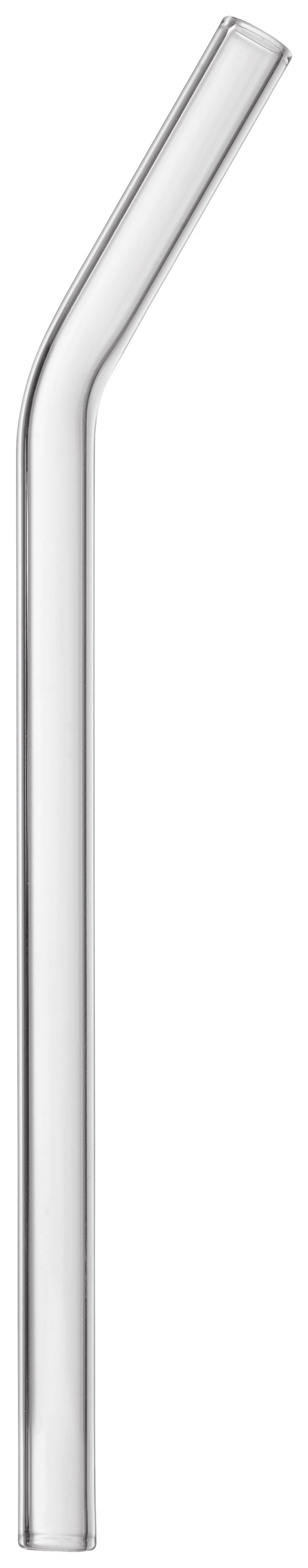 Üveg Szívószál-készlet Jessy - átlátszó, Modern, Üveg (23cm) - Premium Living