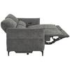 2-SITS SOFFA CAPE TOWN - mörkgrå/svart, Modern, metall/trä (200/98/93cm) - Mömax