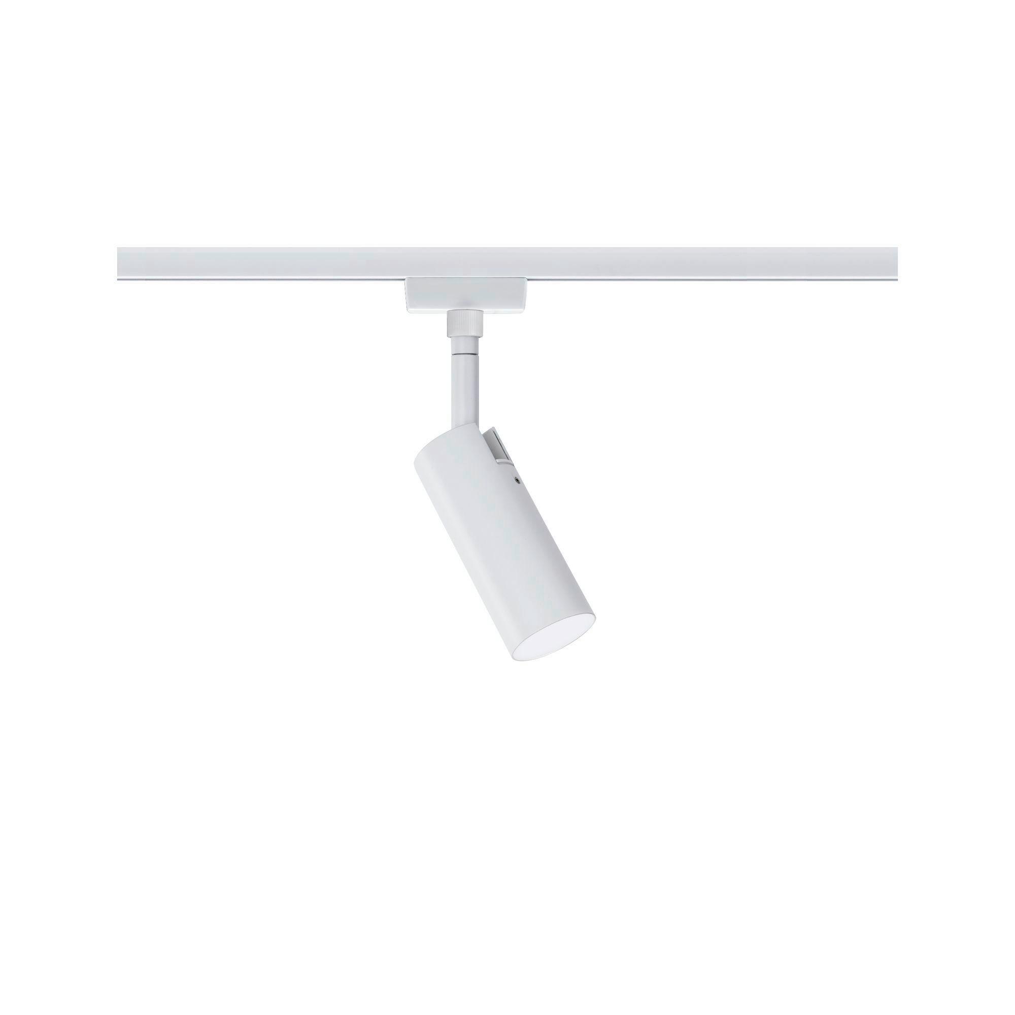 Schienensystem-Strahler Spot Tubo in Weiß max. 5 Watt - Weiß, Basics, Kunststoff/Metall (4,2/19,6cm) - Paulmann