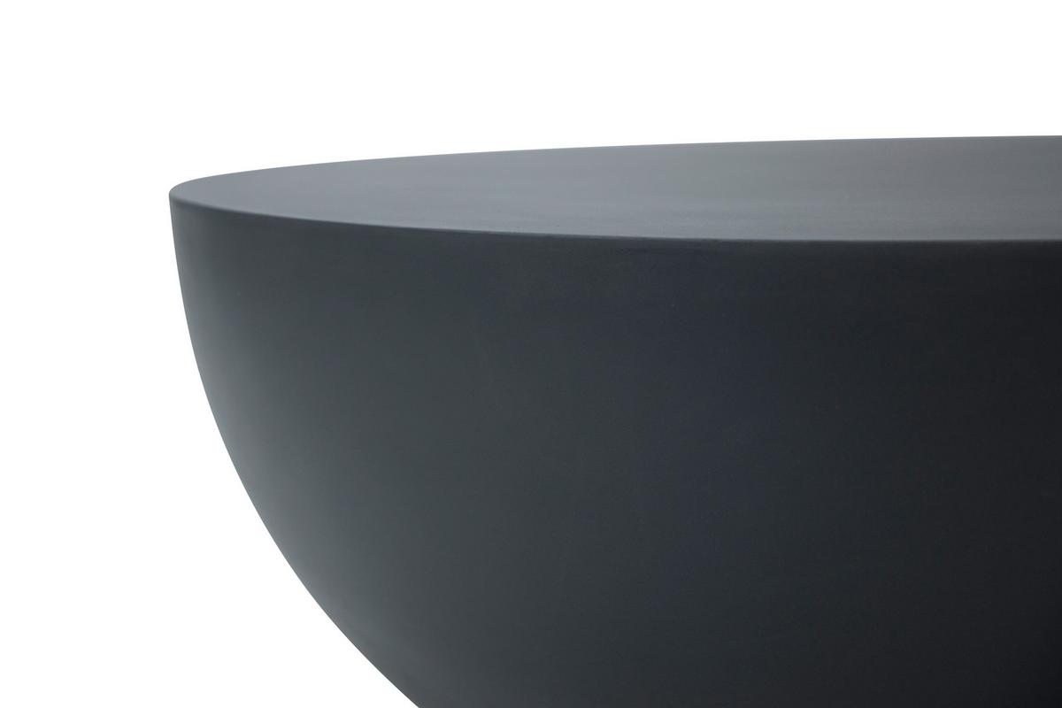 Loungetisch Chronos Schwarz - Schwarz, KONVENTIONELL, Stein (87/87/35cm) - Gardenson