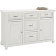 Sideboard Weiß - Weiß, ROMANTIK / LANDHAUS, Holz/Metall (150/95/45cm) - Zandiara Sideboard Weiß - Weiß, ROMANTIK / LANDHAUS, Holz/Metall (150/95/45cm) - Zandiara