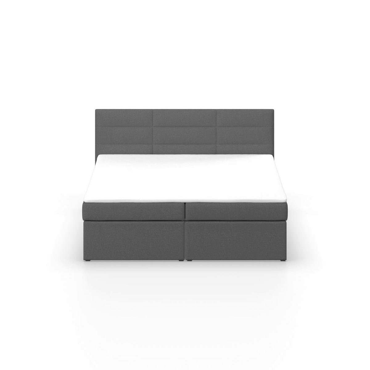 Box Krevet Lisa - tamno siva, Moderno, drvni materijal/tekstil (180/200cm) - Bessagi Home