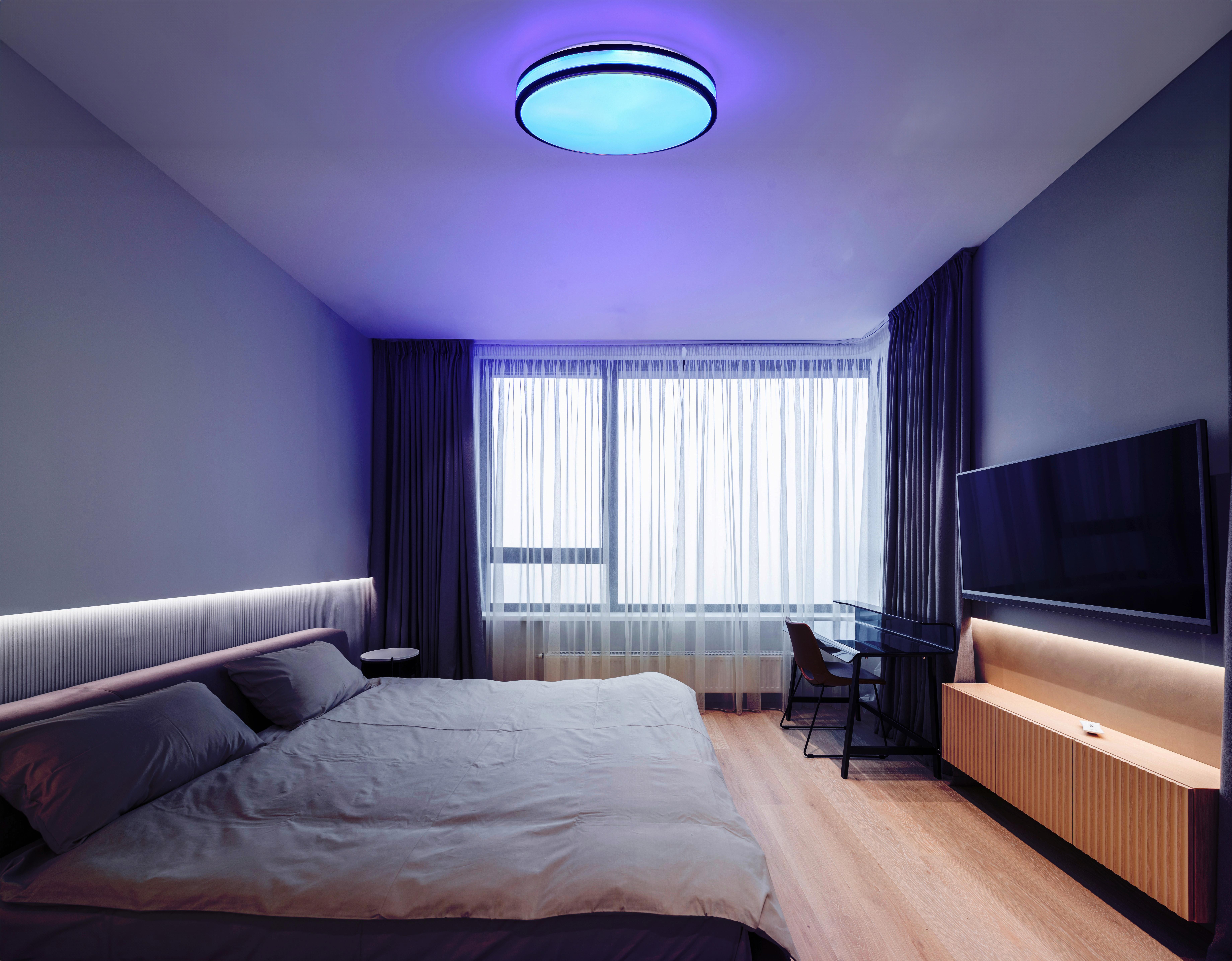 Stropna Led-svetilka Betha, S Sijalko - bela/barve kapučina, Konvencionalno, kovina/umetna masa (34/7cm) - Globo