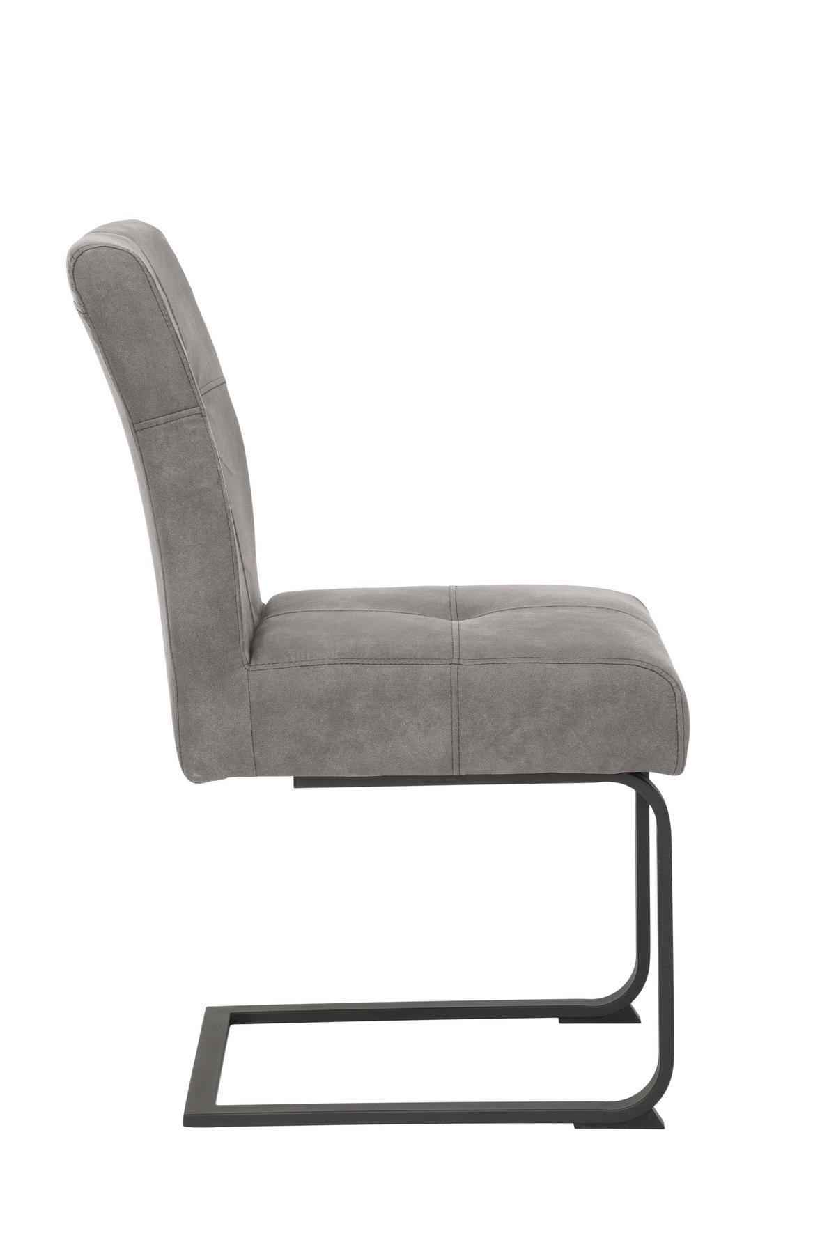 TISCHGRUPPE LUISE II G - Eiche Artisan/Grau, MODERN, Holzwerkstoff/Textil (120 - 160/76/80cm) - MID.YOU