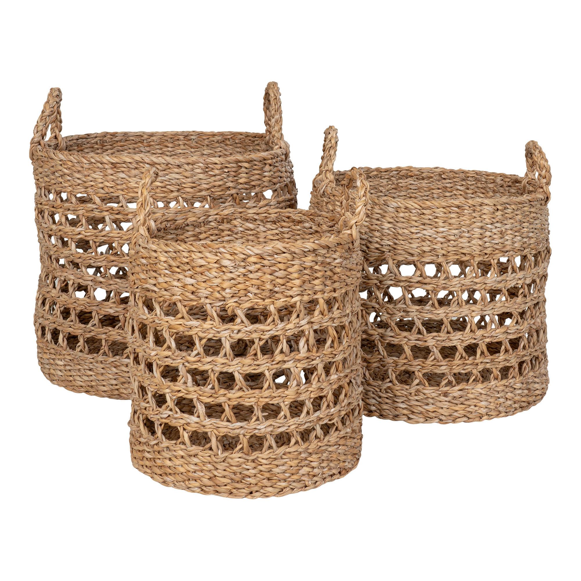 Korbset Balok Baskets Hellbraun - Hellbraun, Design, Holz