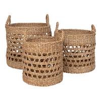 Korbset Balok Baskets Hellbraun - Hellbraun, Design, Holz