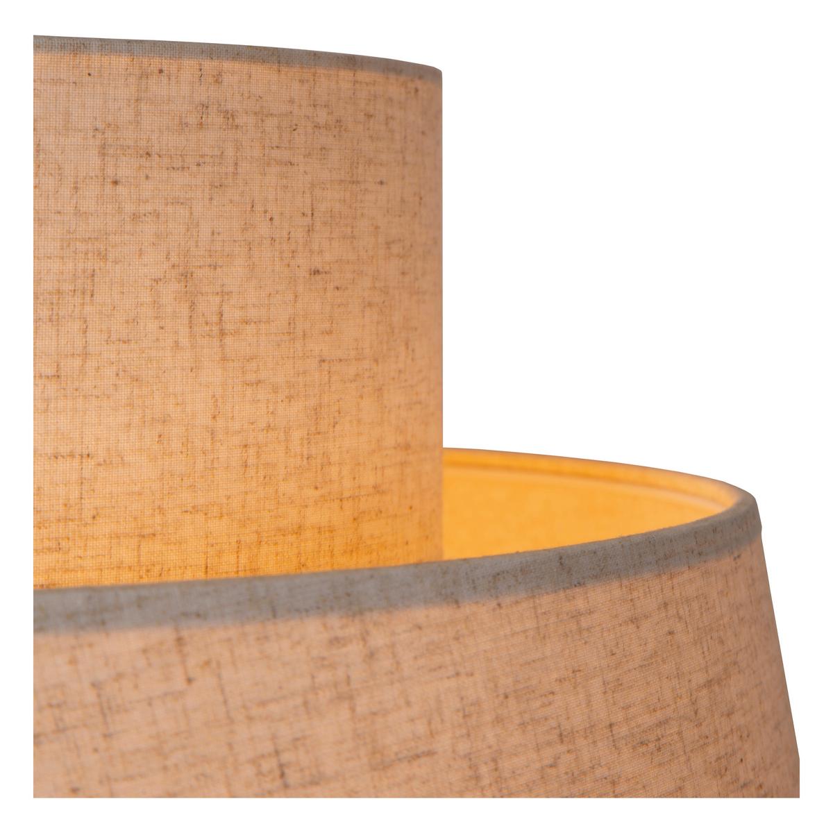 LAMPA WISZĄCA 21435/60/38 - TRIBUTE - czarny/biały, Lifestyle, tkanina (60/180cm) - Lucide