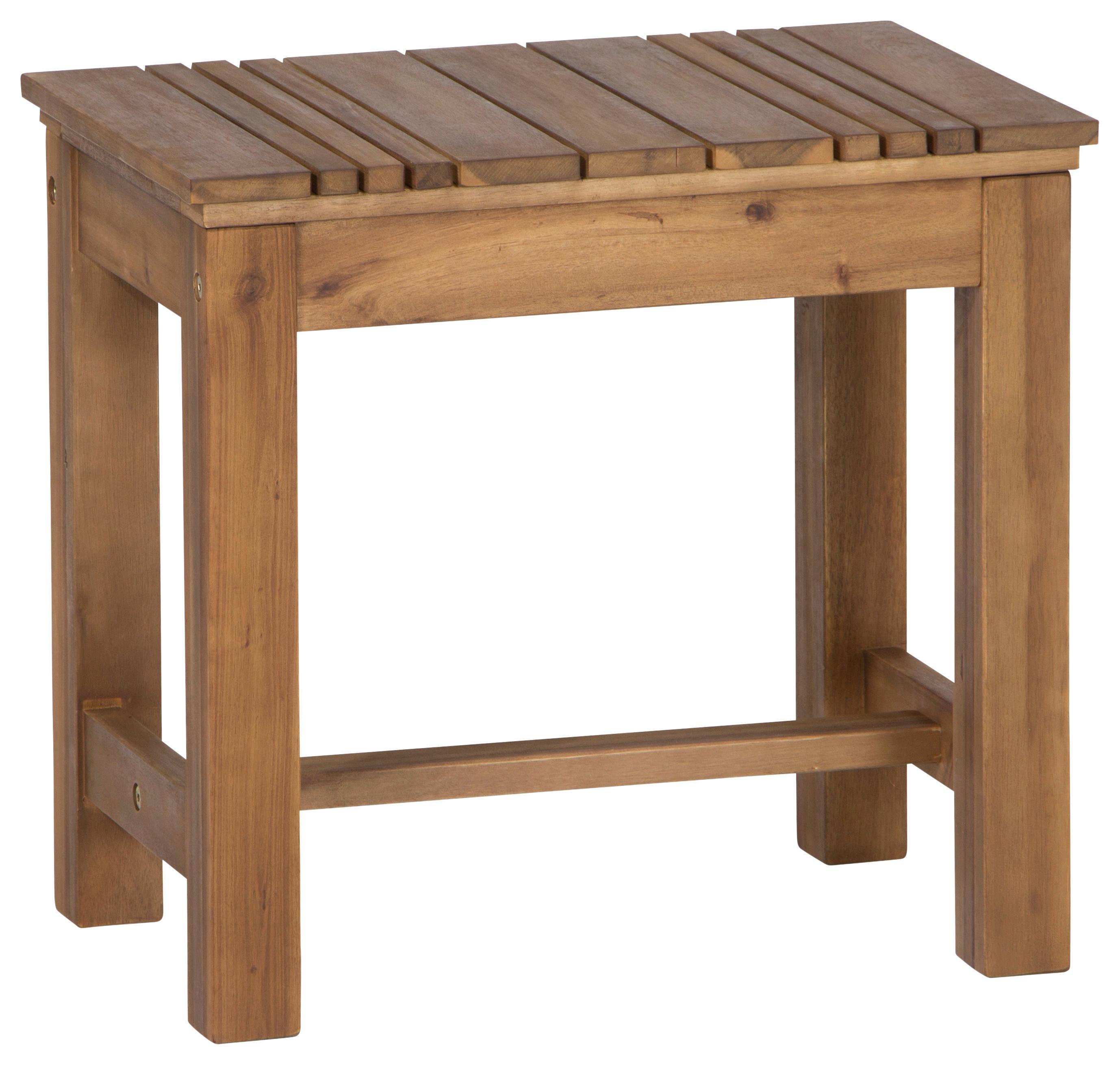 Gartenhocker Echtholz Akaziefarben - Akaziefarben, KONVENTIONELL, Holz (33/45/50cm) - Siena Garden