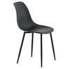 STUHL-SET POLAR - Schwarz, Design, Kunststoff/Metall (45,5/81/58cm) - Livetastic