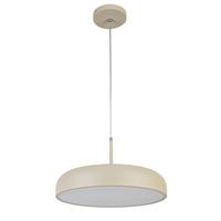 LED-Hängeleuchte Mike Weiß/Chrom/Sand max. 36 Watt - Sandfarben/Chromfarben, Modern, Kunststoff/Metall (40/130cm) - Mömax