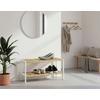SKOHYLLA ANNA 2 -SB- - vit/naturfärgad, Modern, trämaterial/trä (70/36/30cm) - Mömax