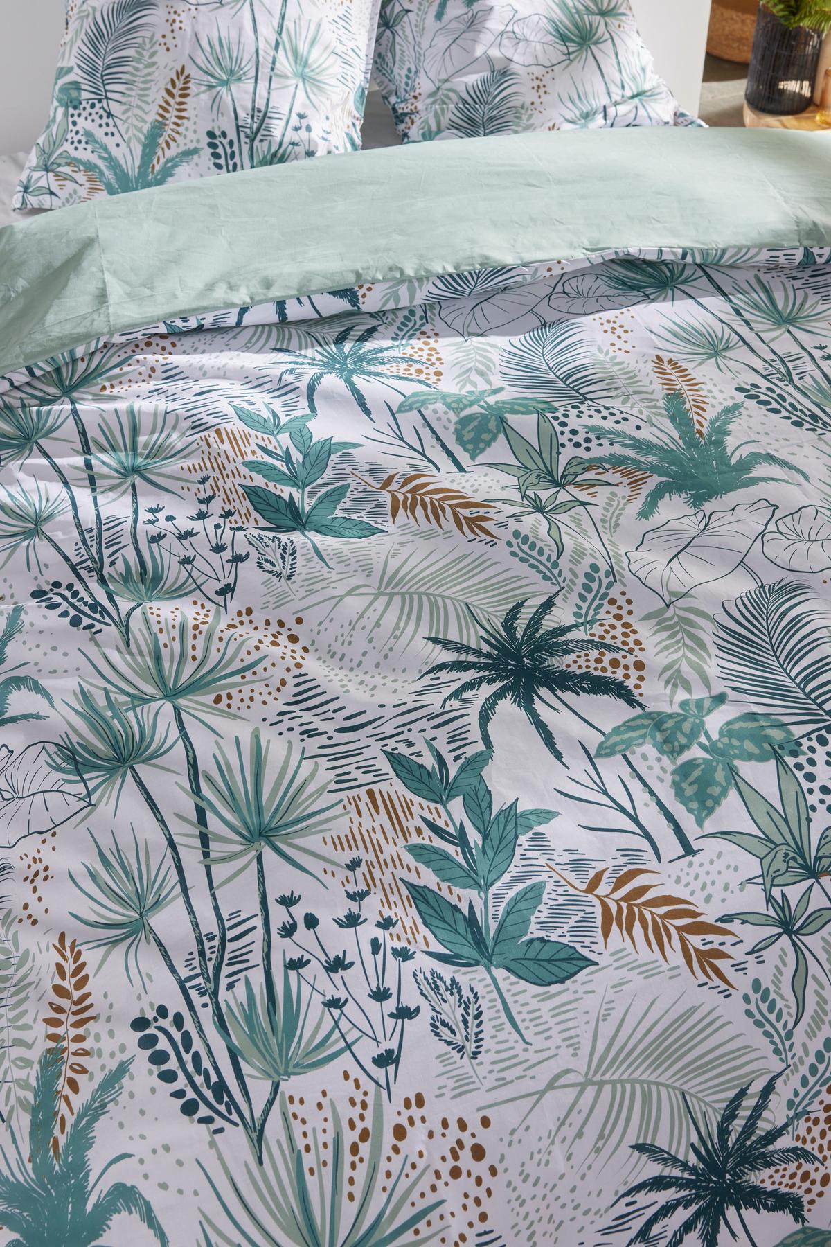 Posteljina Soft Green 200x200/2x60x80cm - zelena, Moderno, tekstil (200/200cm)