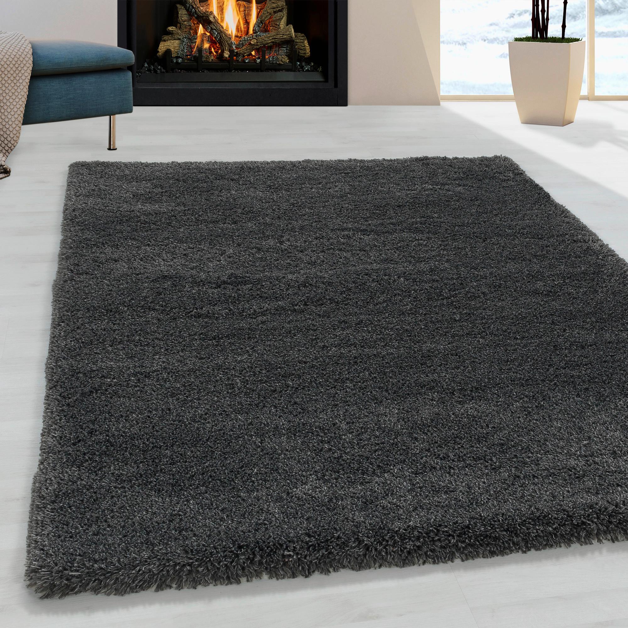 Shaggy Fluffy Grau ca. 80x250cm - Grau, Basics, Textil (80/250cm)