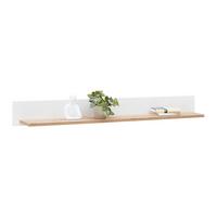 Wandboard Dallas Weiss/Eiche Artisan - Weiss/Eiche Artisan, Modern, Holzwerkstoff (160/18/22cm) - Premium Living
