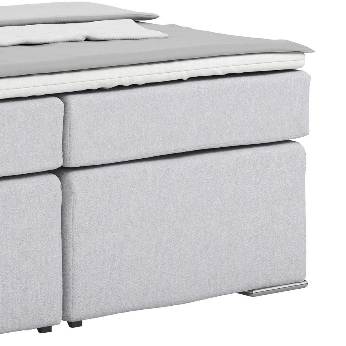 Boxspring Krevet Nero - boje kroma/boje šampanjca, Konvencionalno, tekstil/metal (160/200cm) - Best Price
