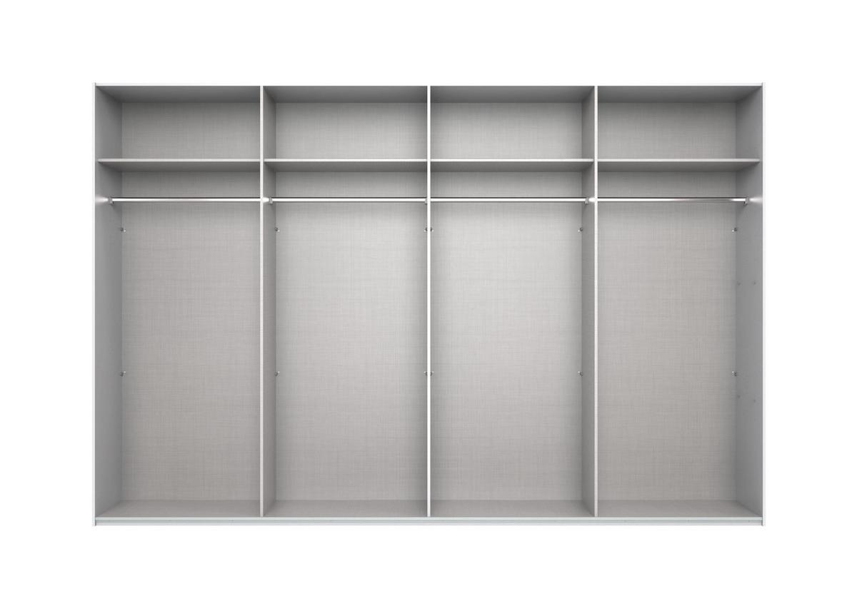 Ormar S Kliznim Vratima Norderstedt - bijela, Moderno, staklo/drvni materijal (360/236/64cm) - Modern Living