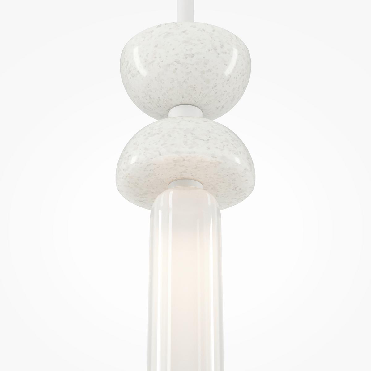 Pendelleuchte Mod178pl-01w - Weiss, Design, Stein/Metall (10/336.5cm) - MAYTONI