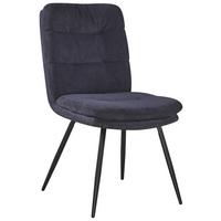 Stuhl Nova Grau - Schwarz/Grau, MODERN, Textil/Metall (48/89/67cm) - Premium Living
