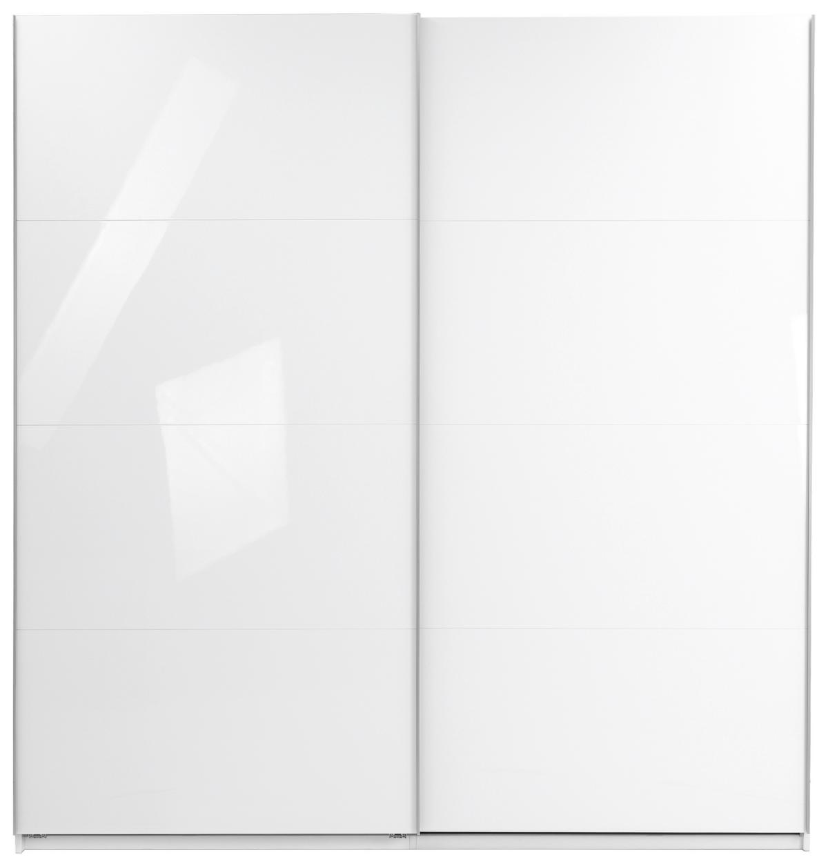 Omara Z Drsnimi Vrati Viva, Bela - bela/barve aluminija, Moderno, kovina/leseni material (200/210/62cm) - P & B