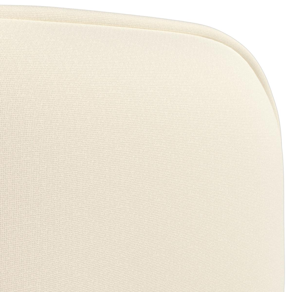 Polsterbett Embrace Elfenbein ca. 160x200 cm - Elfenbein/Eichefarben, MODERN, Holz/Kunststoff (160/200cm) - Bessagi Home