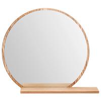 LUSTRO ŚCIENNE BRAVO - kolor dębowy, Design, materiał drewnopochodny/szkło (65/56/17cm) - Xora