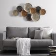 Wanddeko Luna aus Metall - Silberfarben/Goldfarben, Metall (109/57/8cm) - Mömax modern living Wanddeko Luna aus Metall - Silberfarben/Goldfarben, Metall (109/57/8cm) - Mömax modern living
