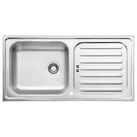 Pomivalno Korito Respekta, 100x50cm - barve nerjavečega jekla, Basics, kovina (100/17,5/50cm) - Respekta