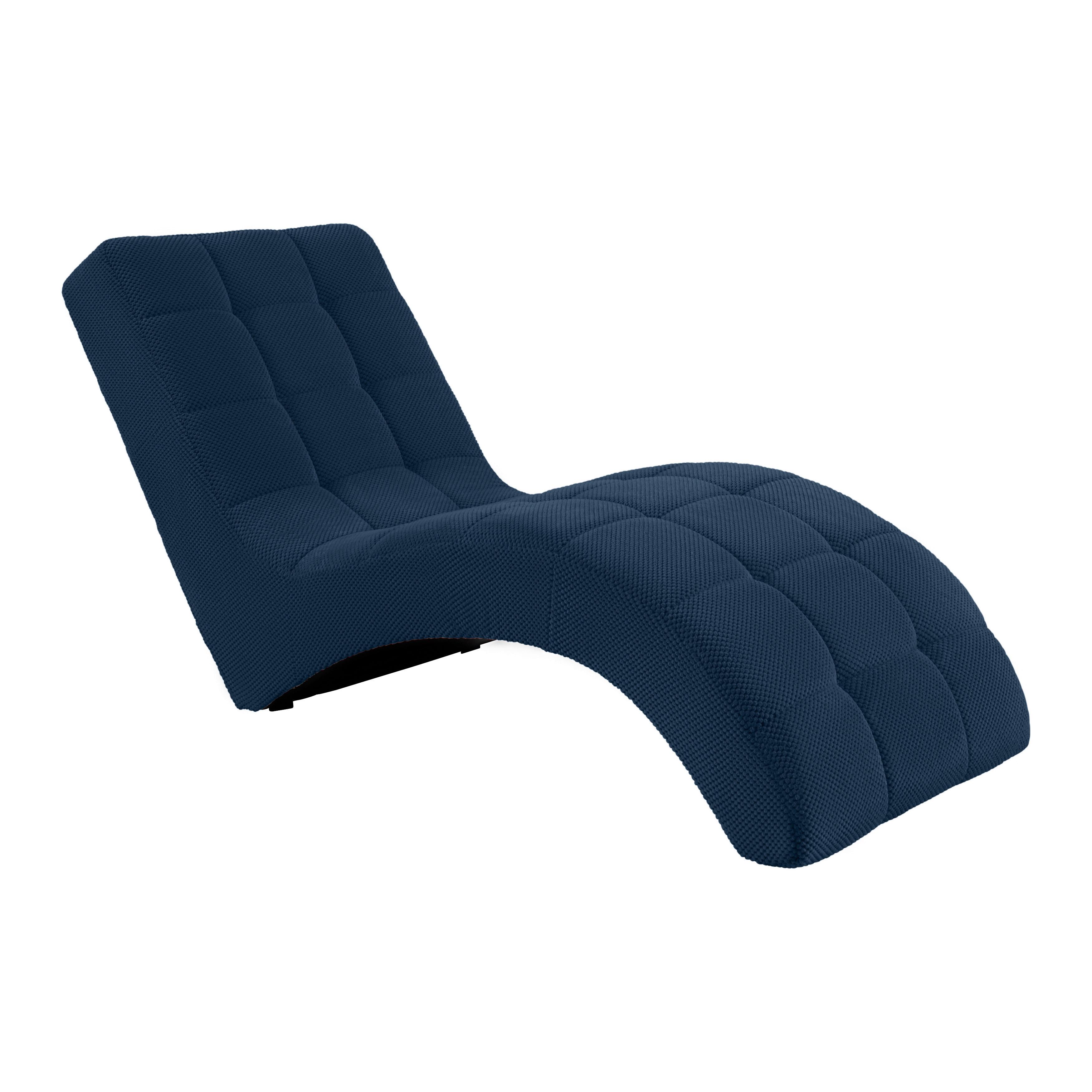 Liege Laguna Dunkelblau - Schwarz/Dunkelblau, MODERN, Kunststoff/Textil (68/80/167cm) - Mömax
