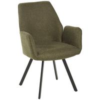 KRZESŁO Z PODŁOKIETNIKAMI DALIA - zielony/czarny, Lifestyle, metal/tkanina (59/88/62.5cm) - MID.YOU