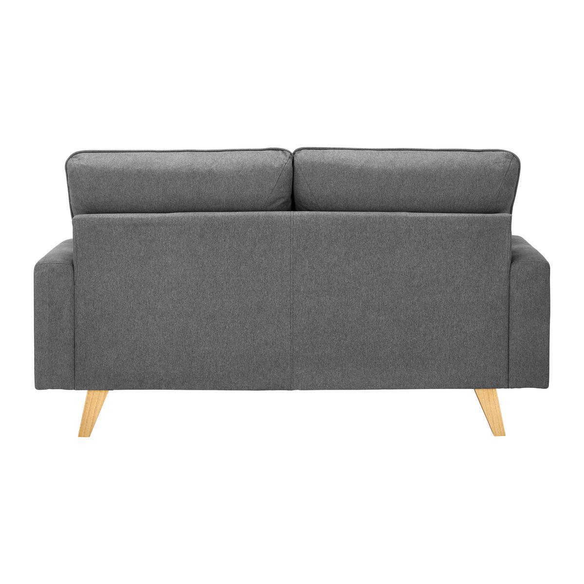 NAROŻNIK ILLA - kolor bukowy/ciemnoszary, Modern, tkanina/drewno (154/82/155cm) - Bessagi Home