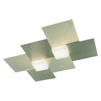 LAMPA SUFITOWA LED 52-770-075 CREO - szampanowy, Design, metal (38,5/33/5,2cm) - Grossmann