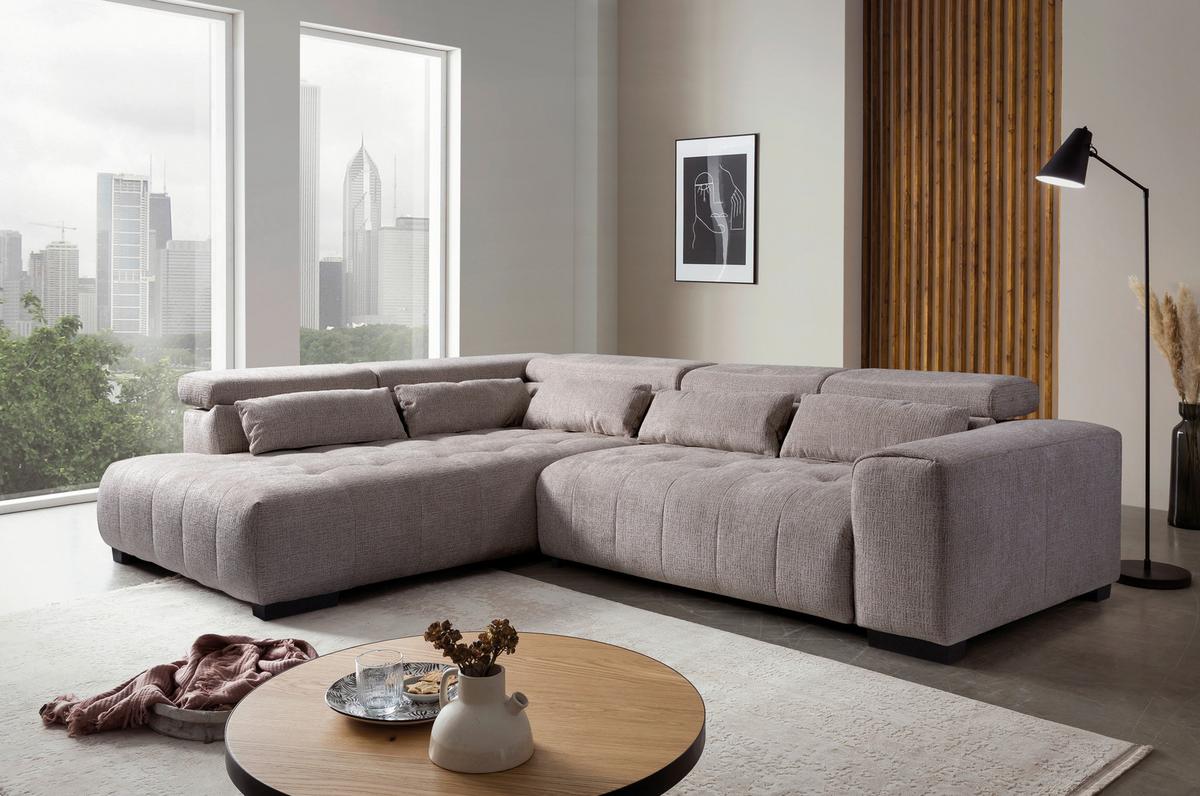 Kutna Garnitura Matera - prirodne boje/bež, Trend, drvni materijal/tekstil (226/311cm)