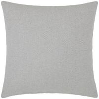 Zierkissen Dobby Uni in Silber/Weiß ca. 45x45cm - Silberfarben/Weiß, Textil (45/45cm) - Premium Living